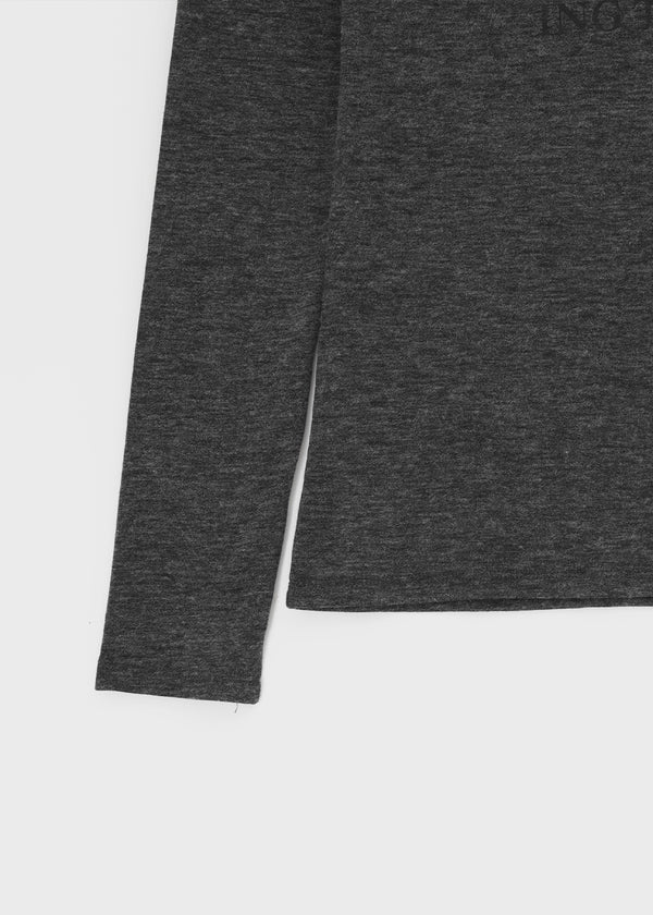 Sowan 透視一字肩長袖T恤