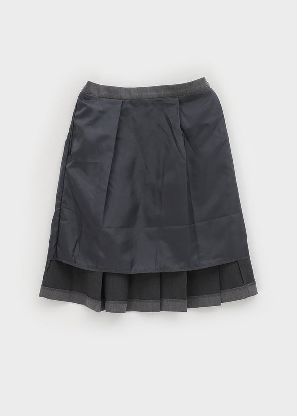 Lunette Pleated Midi Skirt