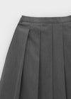 Lunette Pleated Midi Skirt