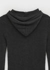 Liene Button Ribbed Hooded Knit