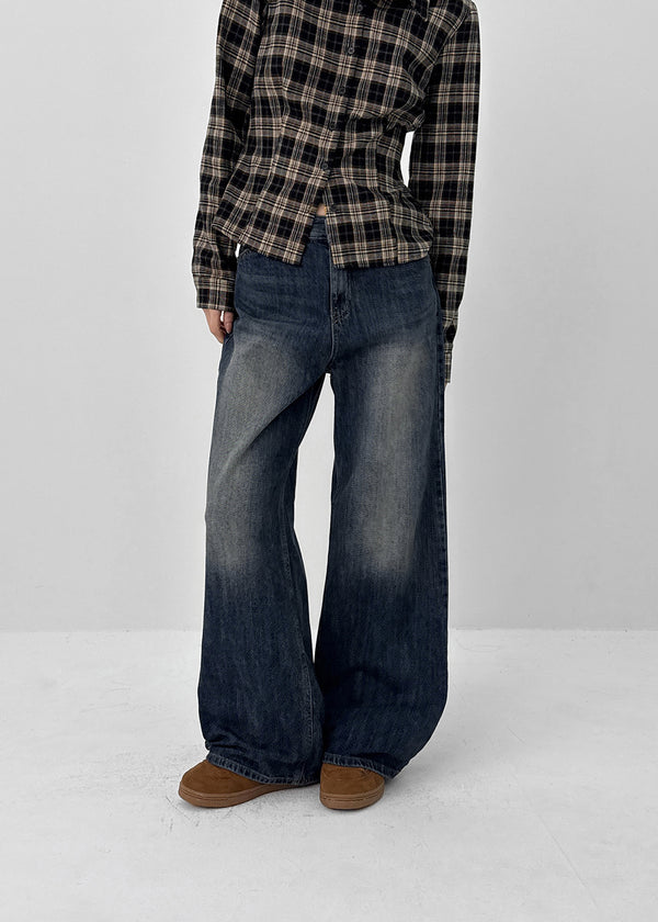 Daboni Washed Wide Denim Pants