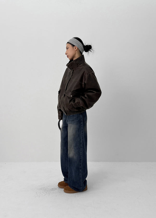 Daboni Washed Wide Denim Pants