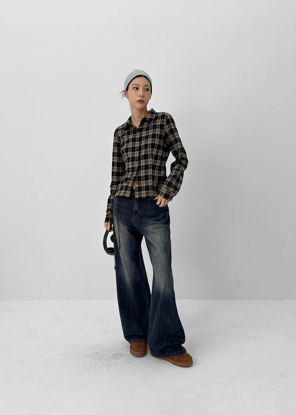 Daboni Washed Wide Denim Pants