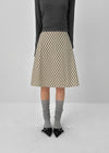 Bano Check Midi Skirt