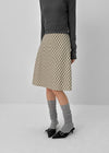 Bano Check Midi Skirt