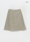 Bano Check Midi Skirt