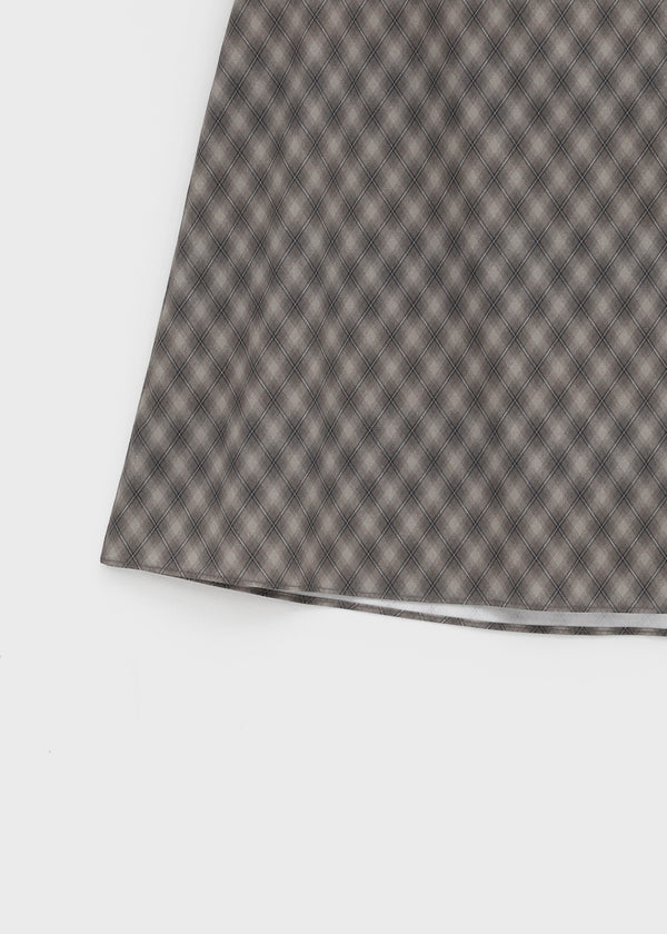 Bano Check Midi Skirt