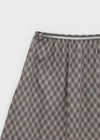Bano Check Midi Skirt