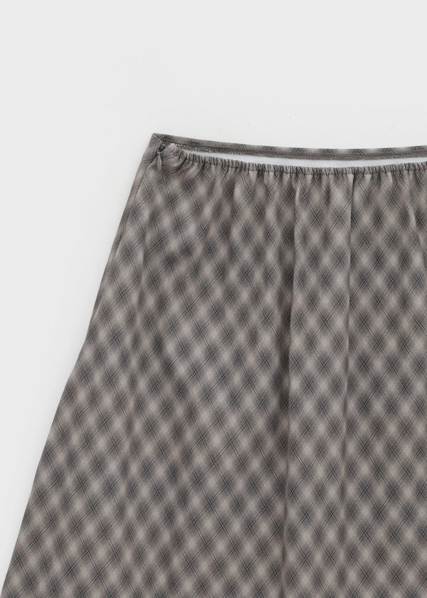 Bano Check Midi Skirt