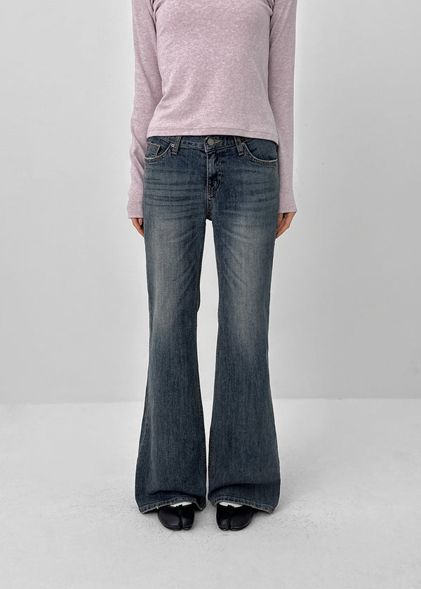 Nellu Low-waist Semi-bootcut Denim Pants