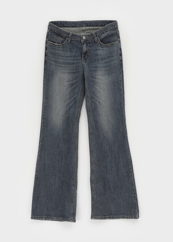 Nellu Low-waist Semi-bootcut Denim Pants