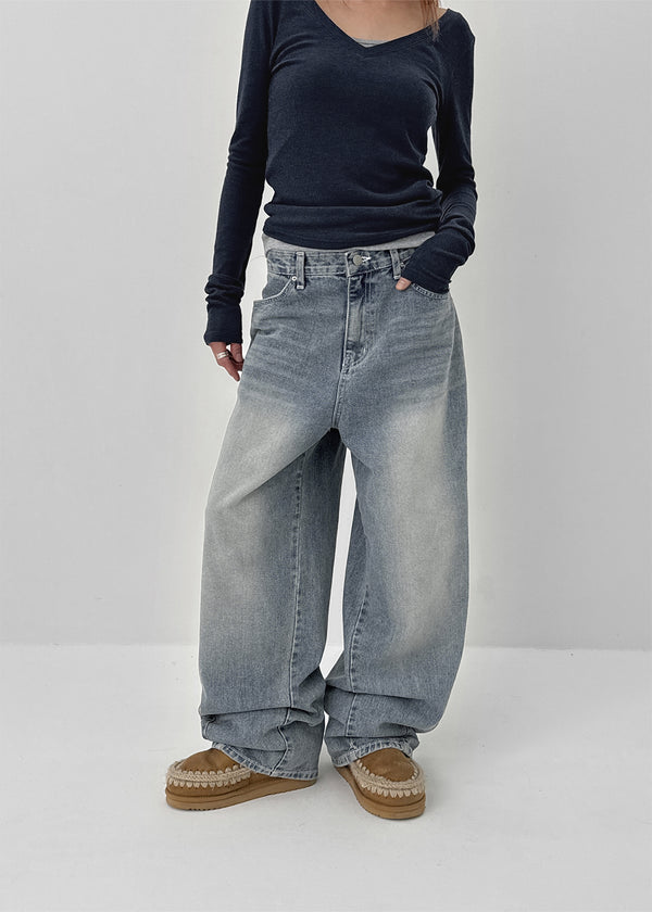 Kilo Balloon Wide Denim Pants