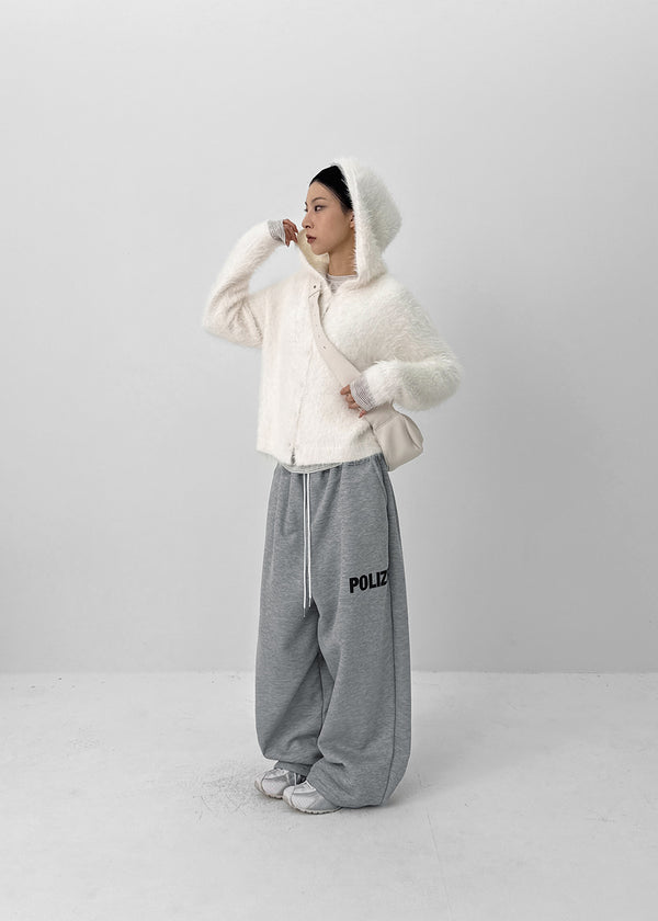 (UNISEX) Ekat Printed Fleece Wide Banding Pants
