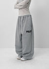 (UNISEX) Ekat Printed Fleece Wide Banding Pants