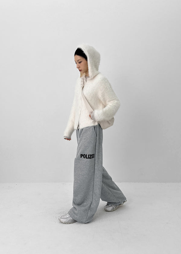 (UNISEX) Ekat Printed Fleece Wide Banding Pants