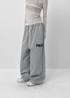 (UNISEX) Ekat Printed Fleece Wide Banding Pants