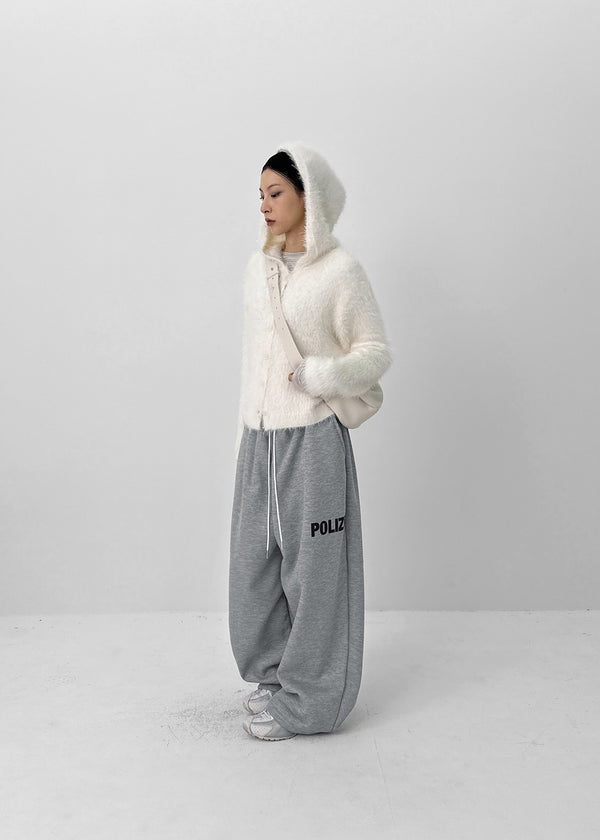 (UNISEX) Ekat Printed Fleece Wide Banding Pants