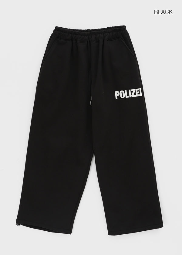 (UNISEX) Ekat Printed Fleece Wide Banding Pants