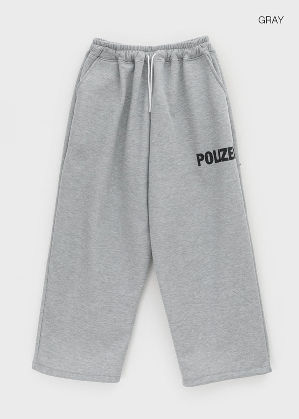 (UNISEX) Ekat Printed Fleece Wide Banding Pants