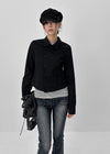 Serni Cotton Semi-crop Shirt Jacket