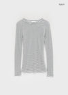 Of Stripe Long Sleeve Tee (30% Wool)