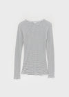 Of Stripe Long Sleeve Tee (30% Wool)