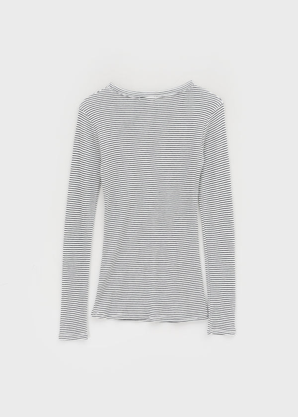 Of Stripe Long Sleeve Tee (30% Wool)