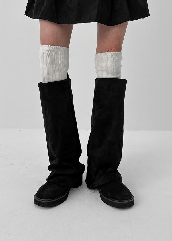 Lopia Suede Folding Long Boots