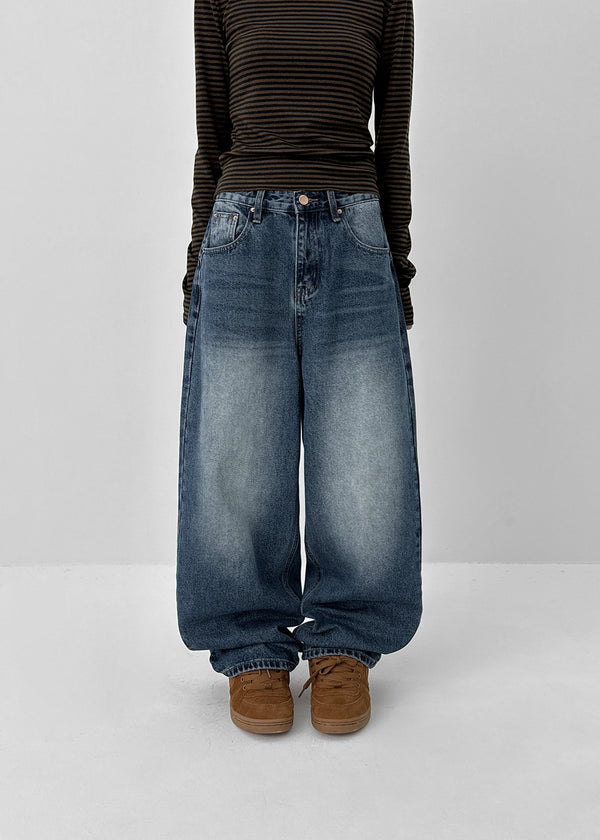 Waterv Washed Wide Denim Pants