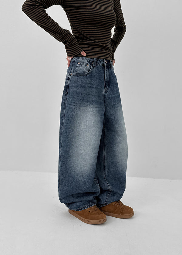 Waterv Washed Wide Denim Pants
