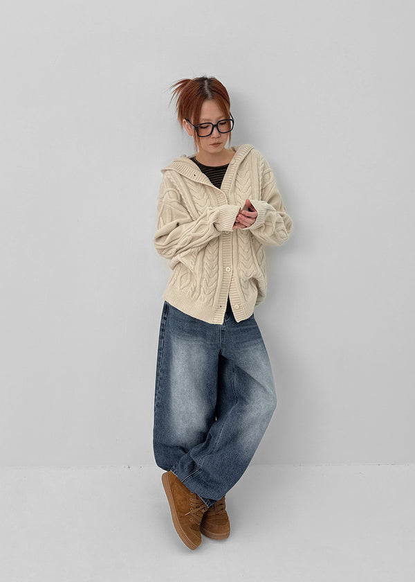 Waterv Washed Wide Denim Pants