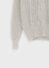 Camron V-neck Ribbed Loose-fit Knit
