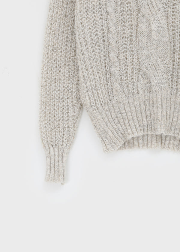 Camron V-neck Ribbed Loose-fit Knit