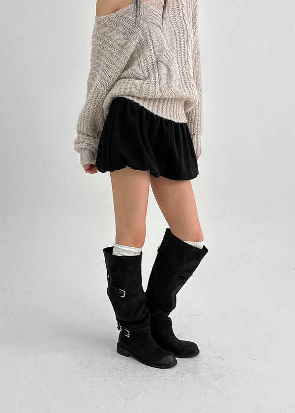 Homenua Banding Balloon Short Banding Pants