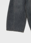CanSean Washed Cut Wide Denim Pants