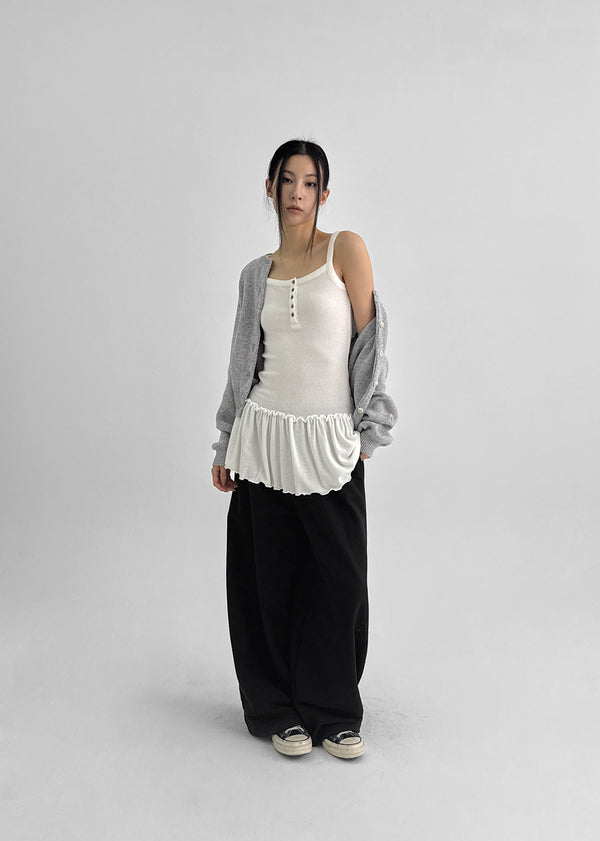 Connel Set - Layered Button-up, Slim Muffler