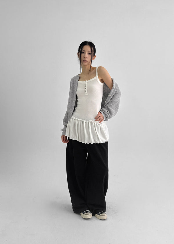 Connel Set - Layered Button-up, Slim Muffler