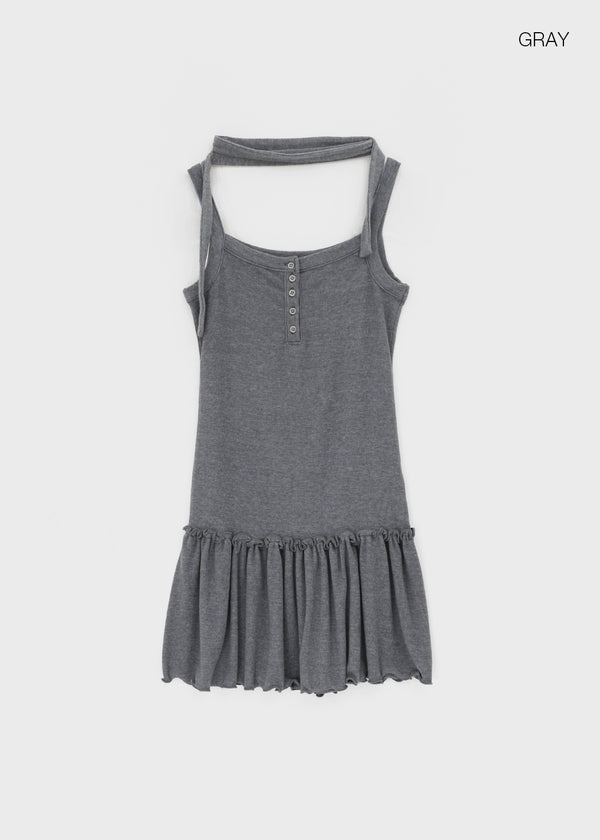 Connel Set - Layered Button-up, Slim Muffler