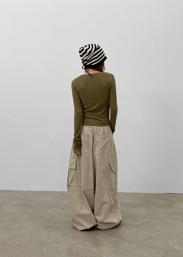 (UNISEX) Banten Banding Wide Balloon Cargo Pants