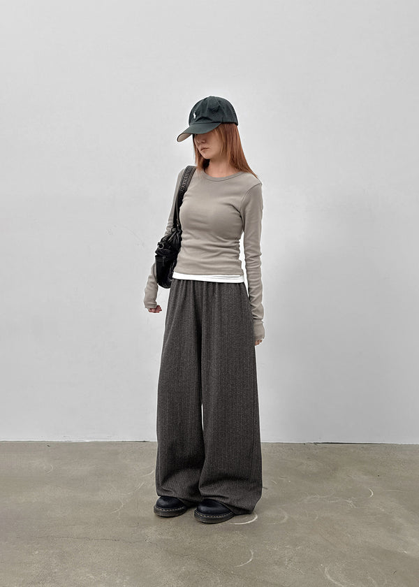 Hoto Peach Fleece Semi-crop Check Shirt