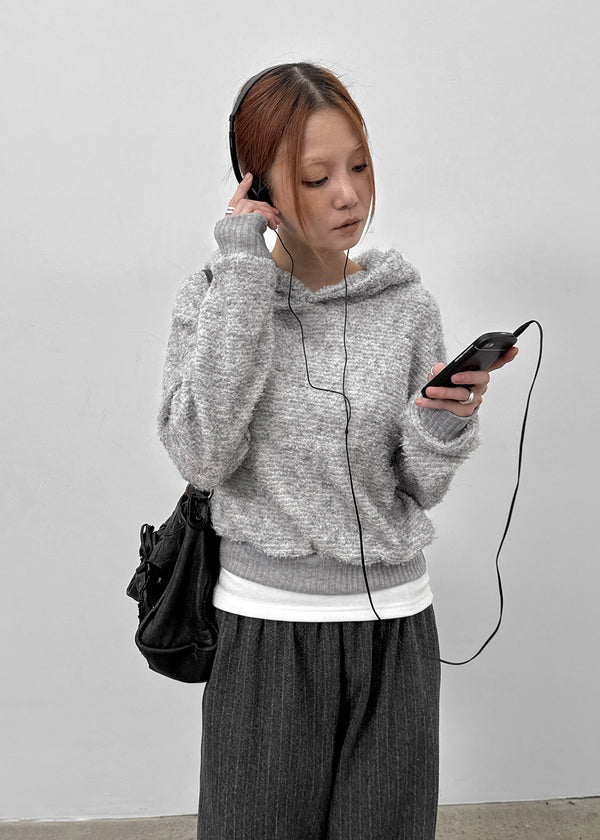 Arcady Wool Knit Hoodie