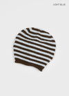 Aslin Striped Wool Knit Turban Beanie