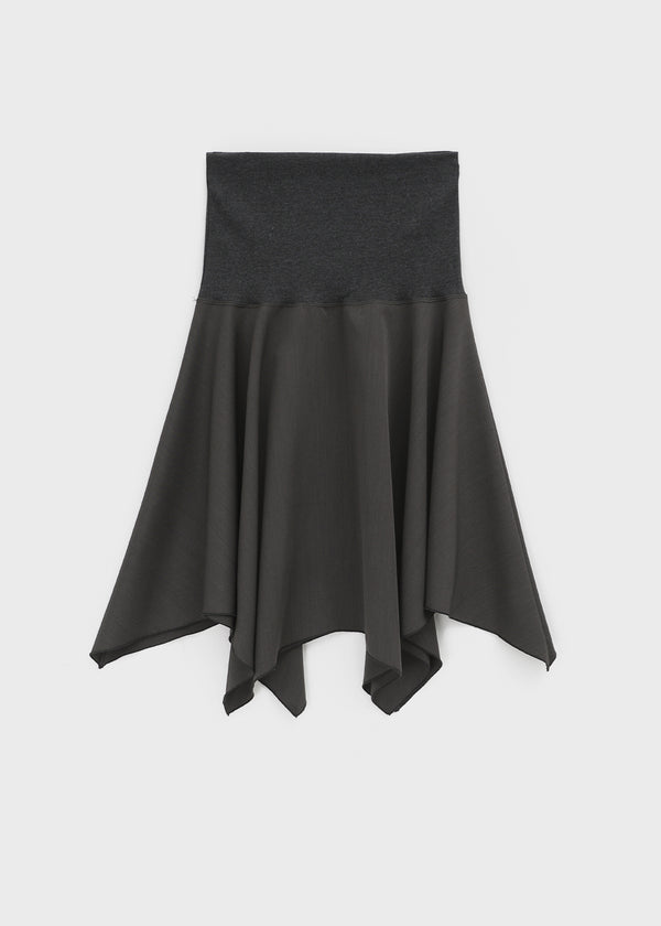 Flemne Banding Flare Midi Skirt
