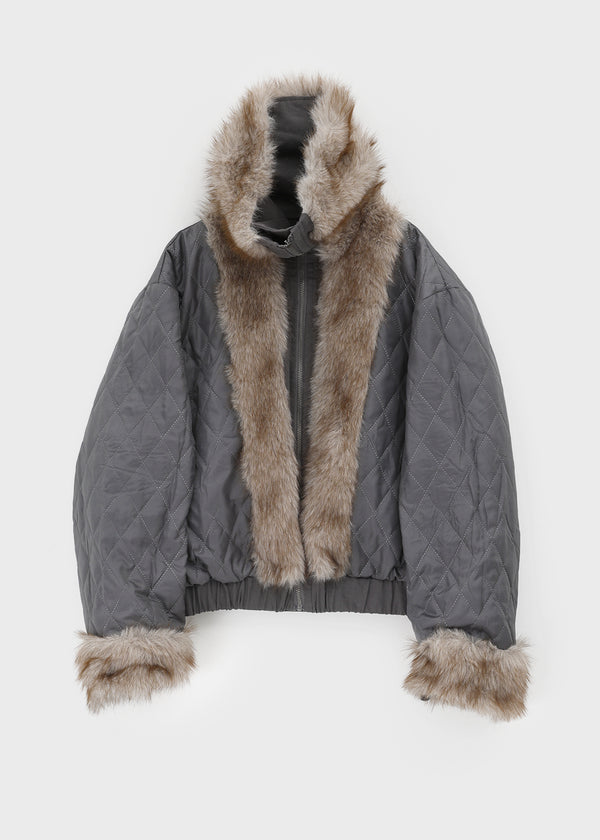 Wing Fur-triming Jumper