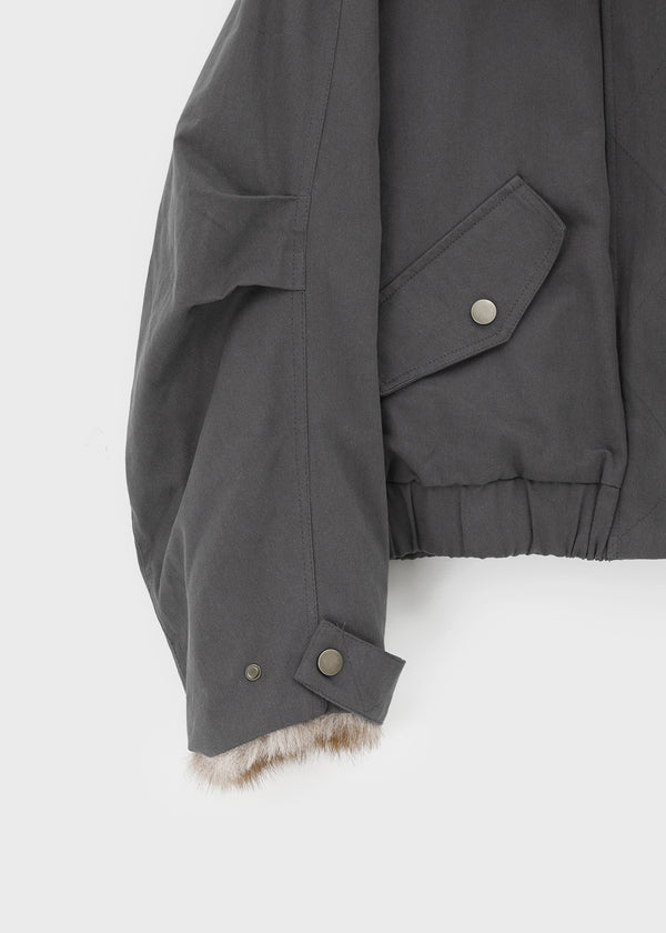 Wing Fur-triming Jumper