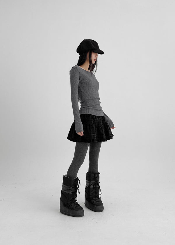 Fuzzy Acrylic Cardigan