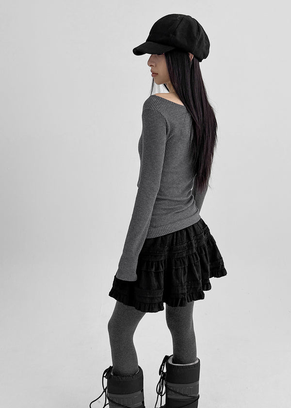 Fuzzy Acrylic Cardigan