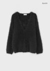 Fuzzy Acrylic Cardigan