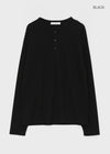 Romkang Henley Neck Loose Fit Warmer Long Sleeve T-shirt