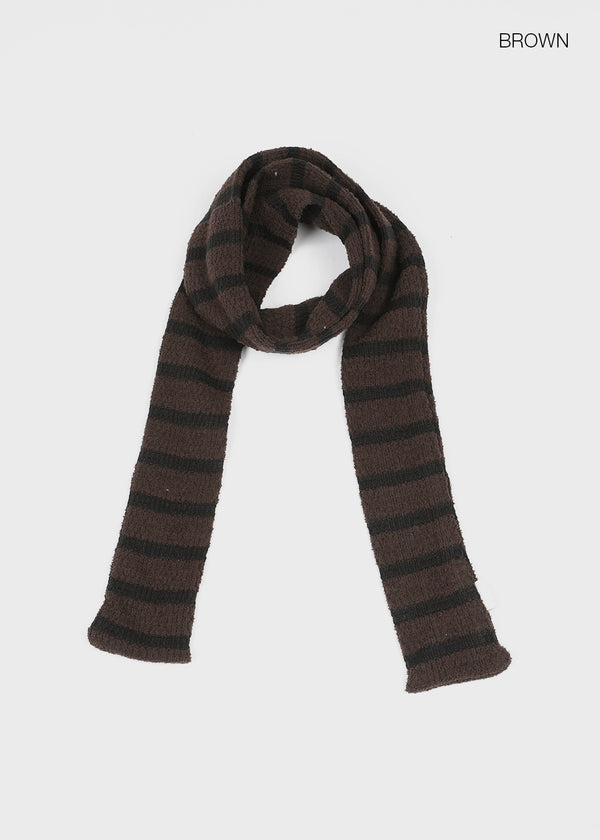 Two Leven Stripe Knit Muffler